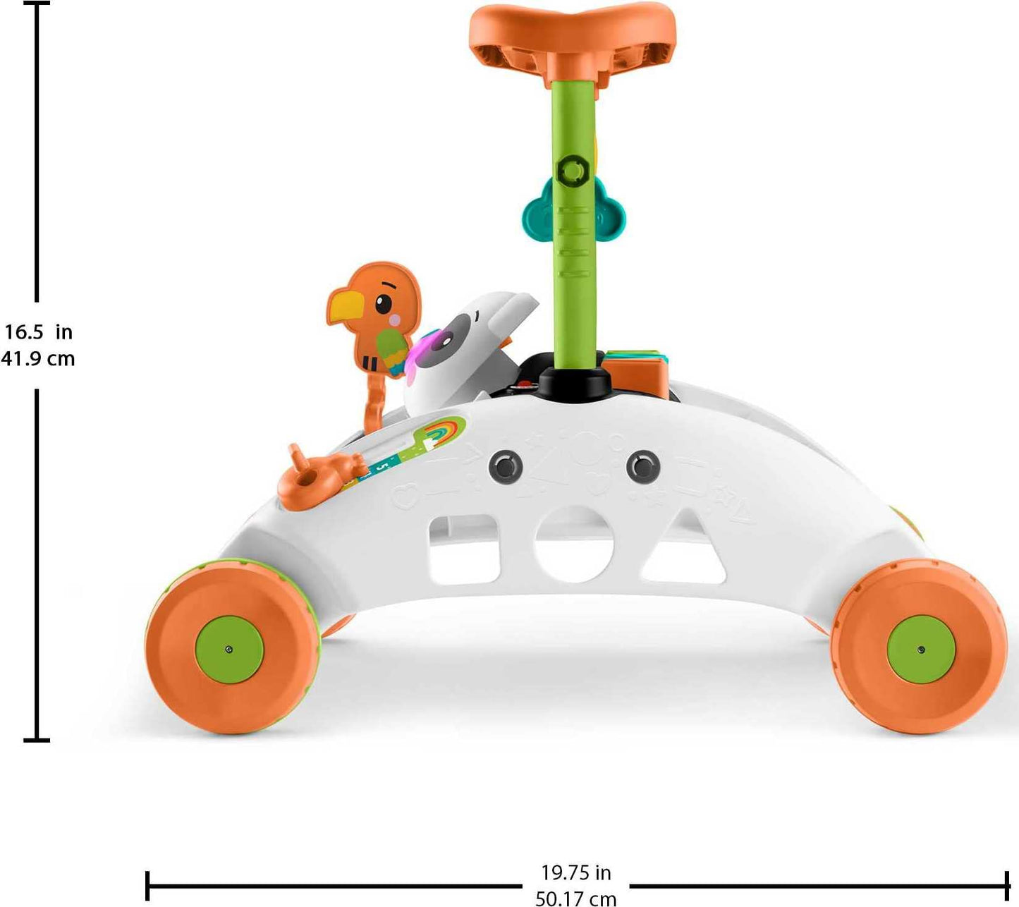 Fisher-Price 2-Sided Steady Speed Panda Walker, Interactive Baby Walking Toy with Activities and Learning Songs (Amazon Exclusive)