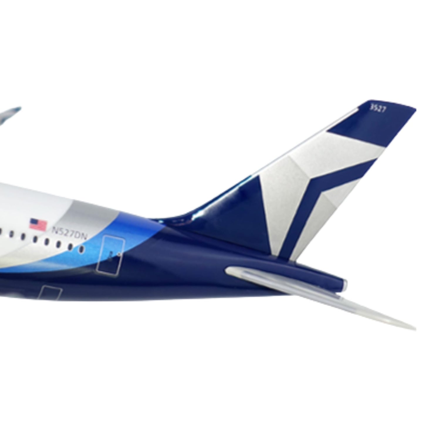 Flight Miniatures Delta 100th Anniv. Livery A350 1:200 Scale - Plastic Snap-Fit Model Airplane - Collectible Replica of Delta Airlines Aircraft Part# AAB-35090H-004