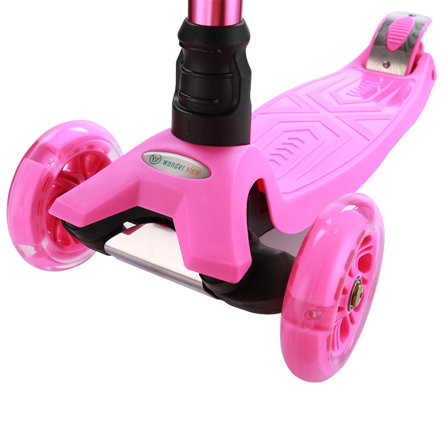 3 Wheel Scooter for Kids Ages 6-12,Kids Scooter with Light Up Wheels, Sturdy Deck Design, and 4 Height Adjustable Suitable for Kid Ages 3-12