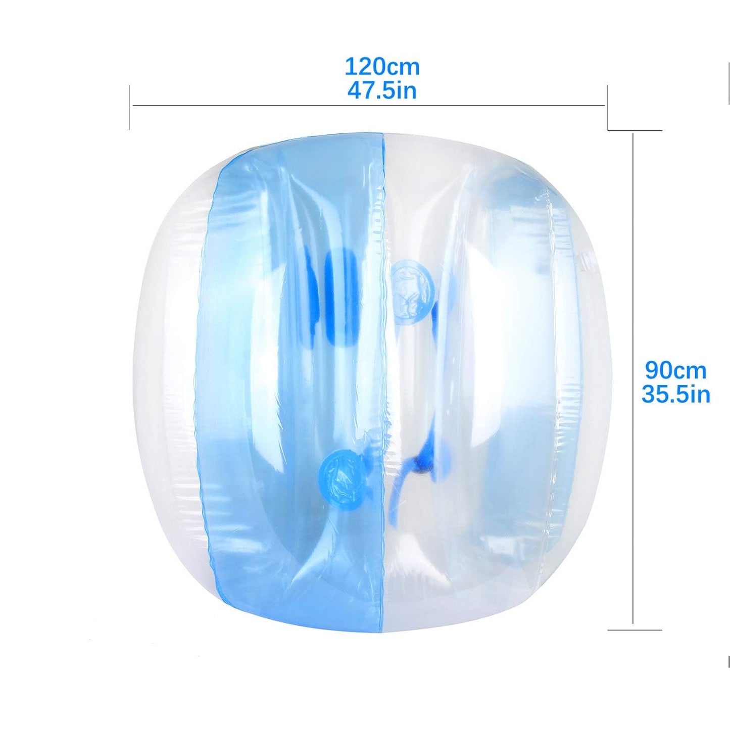 Wodesid Inflatable Bumper Balls for Adults Human Hamster Balls for Adults Inflatable Lawn Game Ball 0.3mm Ultra-Thick PVC Toys Body Bumpers Ball Full Body for Outdoor Team Gaming Play(4FT,2PCS)