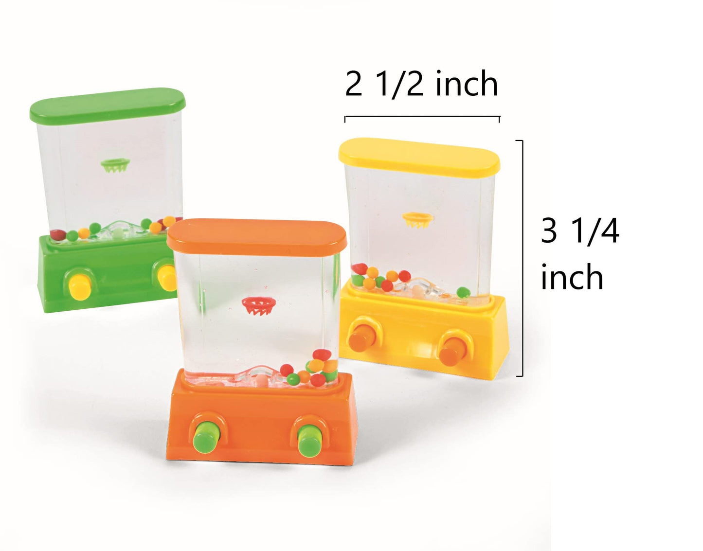 Fun Express Mini Water Basketball Games Set of 12 - Handheld Water Ring Toss Party Favors for Kids 4-8 | Bulk Toys for Birthday Goodie Bag Stuffers, Classroom Prizes & Travel Games for Kids 8-12