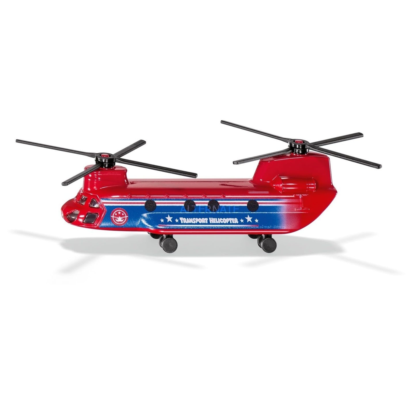 Siku 1689, Transport Helicopter, Red/Blue, Metal/Plastic, Folding rotors
