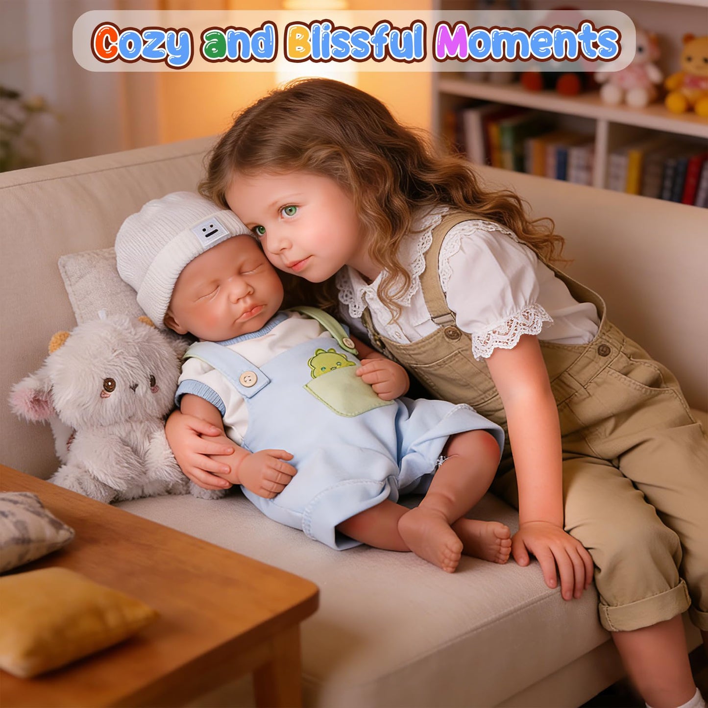 19 inch Full Body Silicone Baby Dolls Realistic, Baby Reborn, Washable Soft Full Body Newborn Baby Dolls, Suitable for Companionship, for Character Collection Silicone Baby Doll (JMU-Skin)