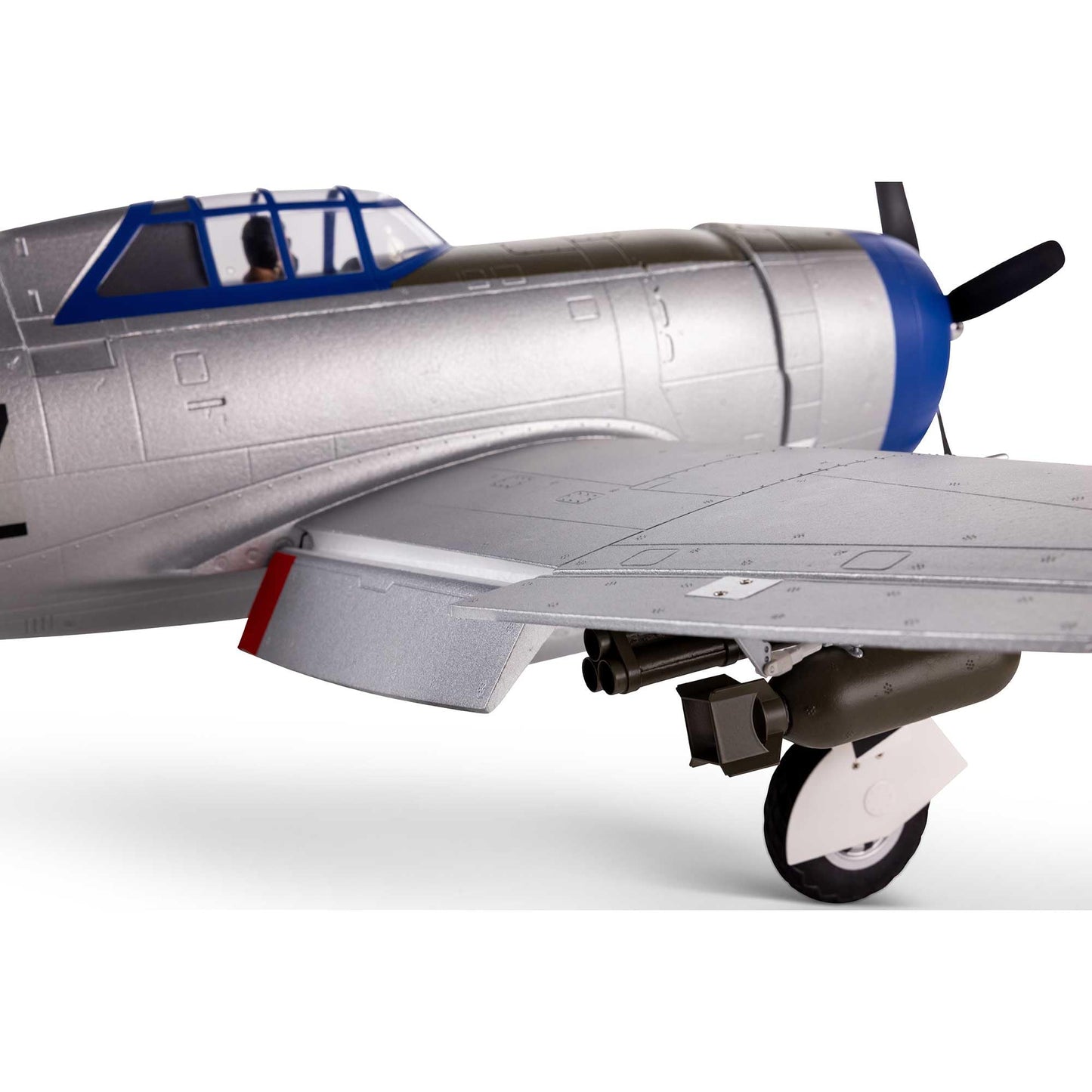 E-flite RC Airplane P-47 Razorback 1.2m BNF Basic-Transmitter Battery and Charger Not Included EFL08450 Airplanes B&F Electric
