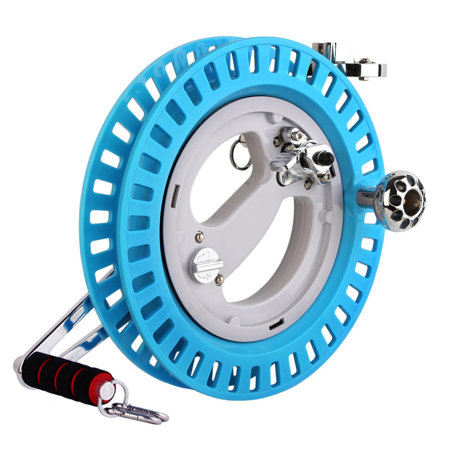 C COMCROSFLY 10.6" Kite Reel with Brake, Heavy Duty ABS Plastic & Alloy Kites String Winder for Big Kites, Professional Kite Reel with Lock, Smooth Bearing Control for Adults Outdoor Flying
