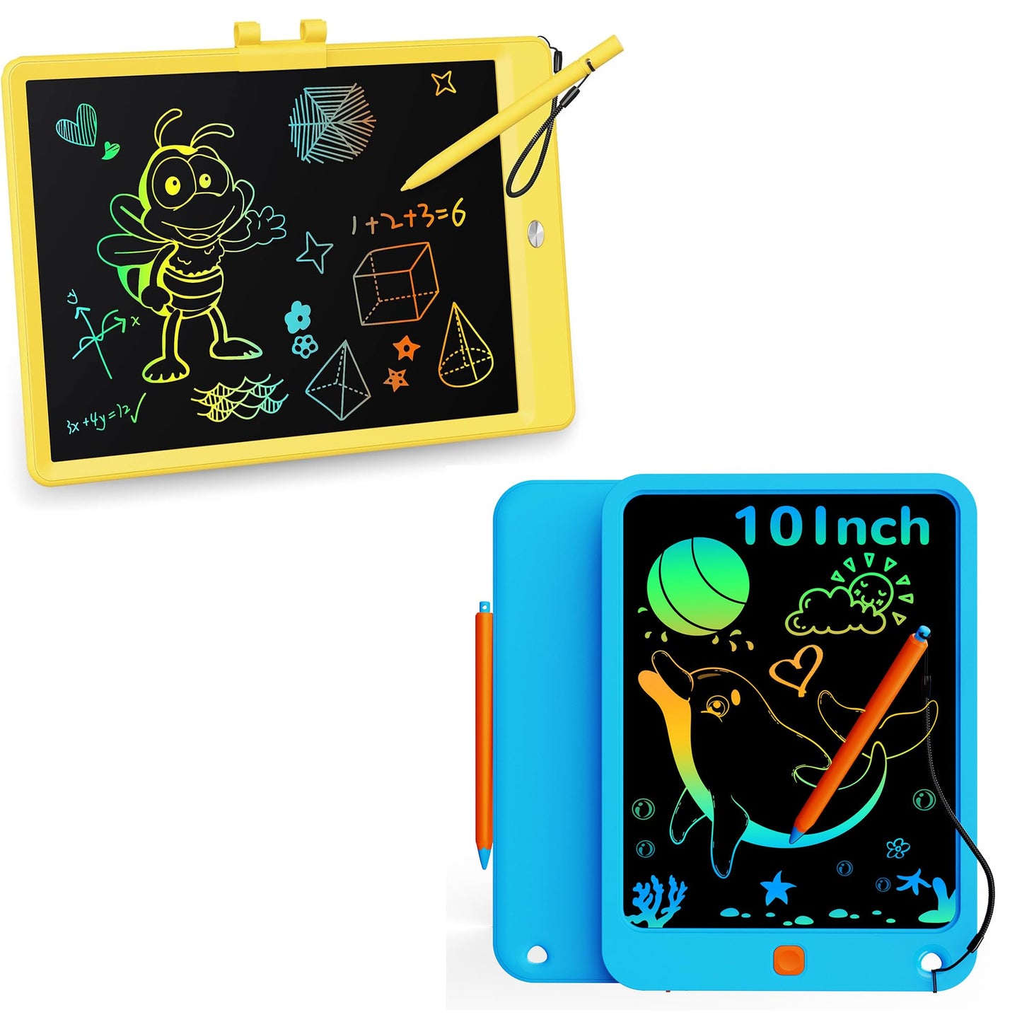 KOKODI LCD Writing Tablet for Kids 10 Inch, Toys for 3 4 5 6 7 8 9 10 Years Old Boys and Girls, Colorful Doodle Board