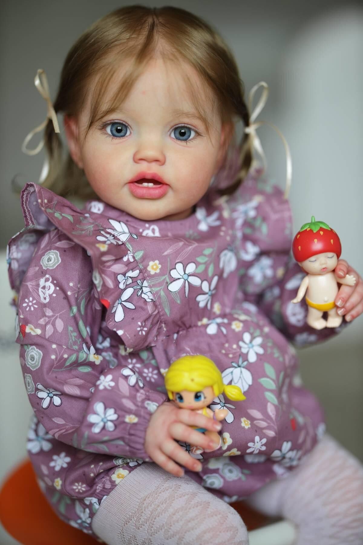 Angelbaby Soft Reborn Baby Dolls Realistic Reborn Toddler Girl 24 inches Lifelike Newborn Silicone Baby So Alive Doll Look Real Cute Beautiful Weighted Bebe Reborns Girl Life Size Detailed Kid Toys