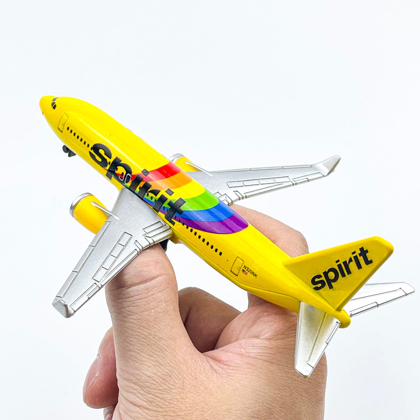 AVIAMUSE Spirit Model Airplane, Rainbow Livery Planes Model Aircraft Suitable for Collection and Display