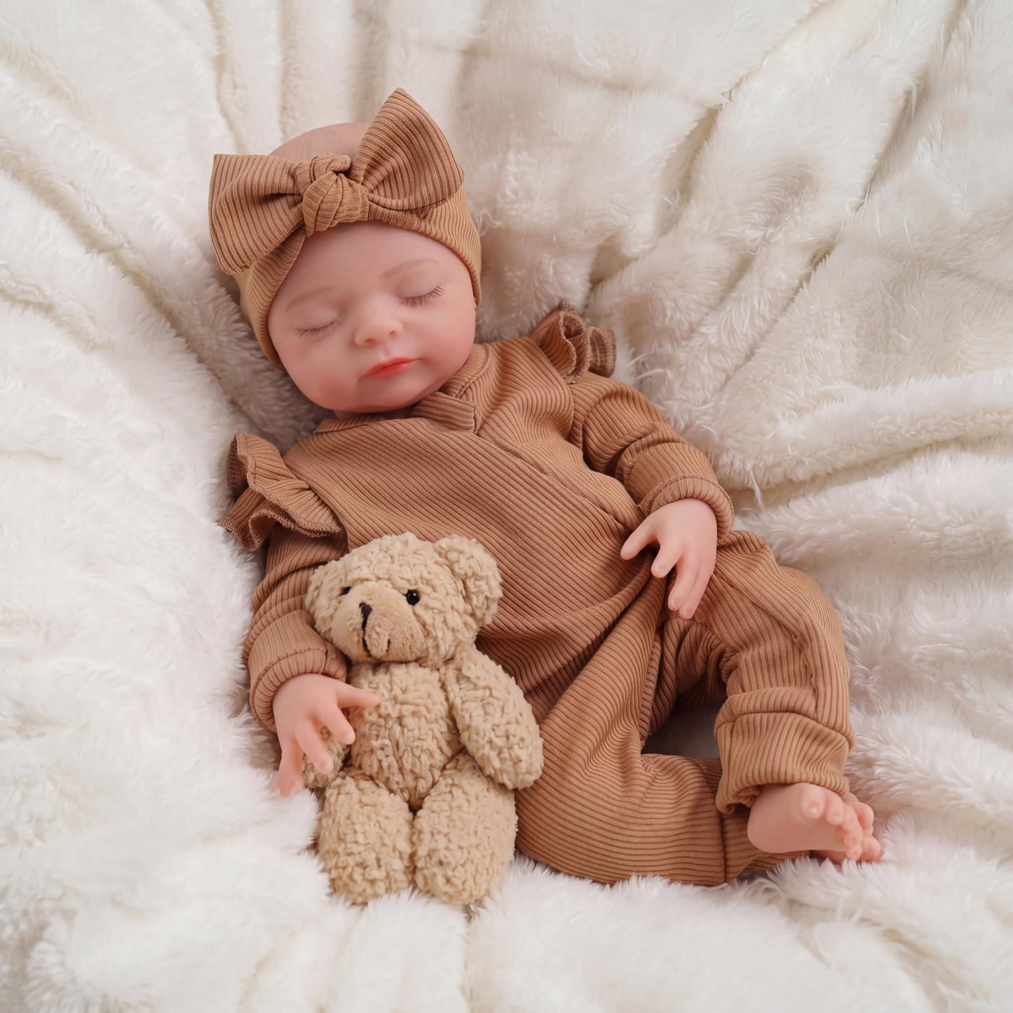BABESIDE 12 Inch Silicone Baby Doll Weighted 3 Pounds, Full Body Silicone Reborn Baby Dolls Realistic-Newborn Handmade Real Life Baby Doll with Accessories Gift for Kids 3+ & Collectors