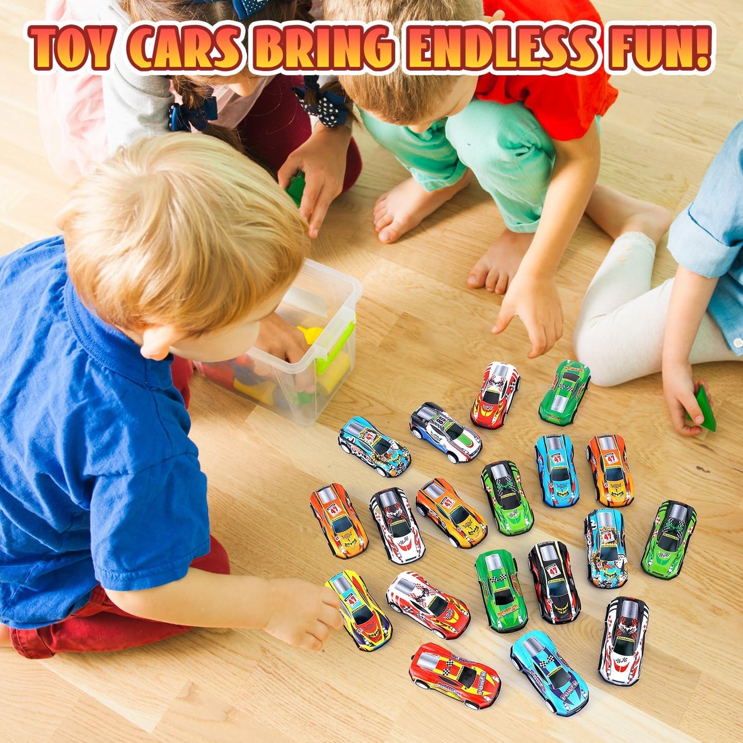DERTE 280 Pcs Pull Back Cars for Kids Mini Car Toys Bulk Metal Race Vehicles Party Favors Goodie Bag Stuffers Classroom Prizes for Boys Girls Toddlers