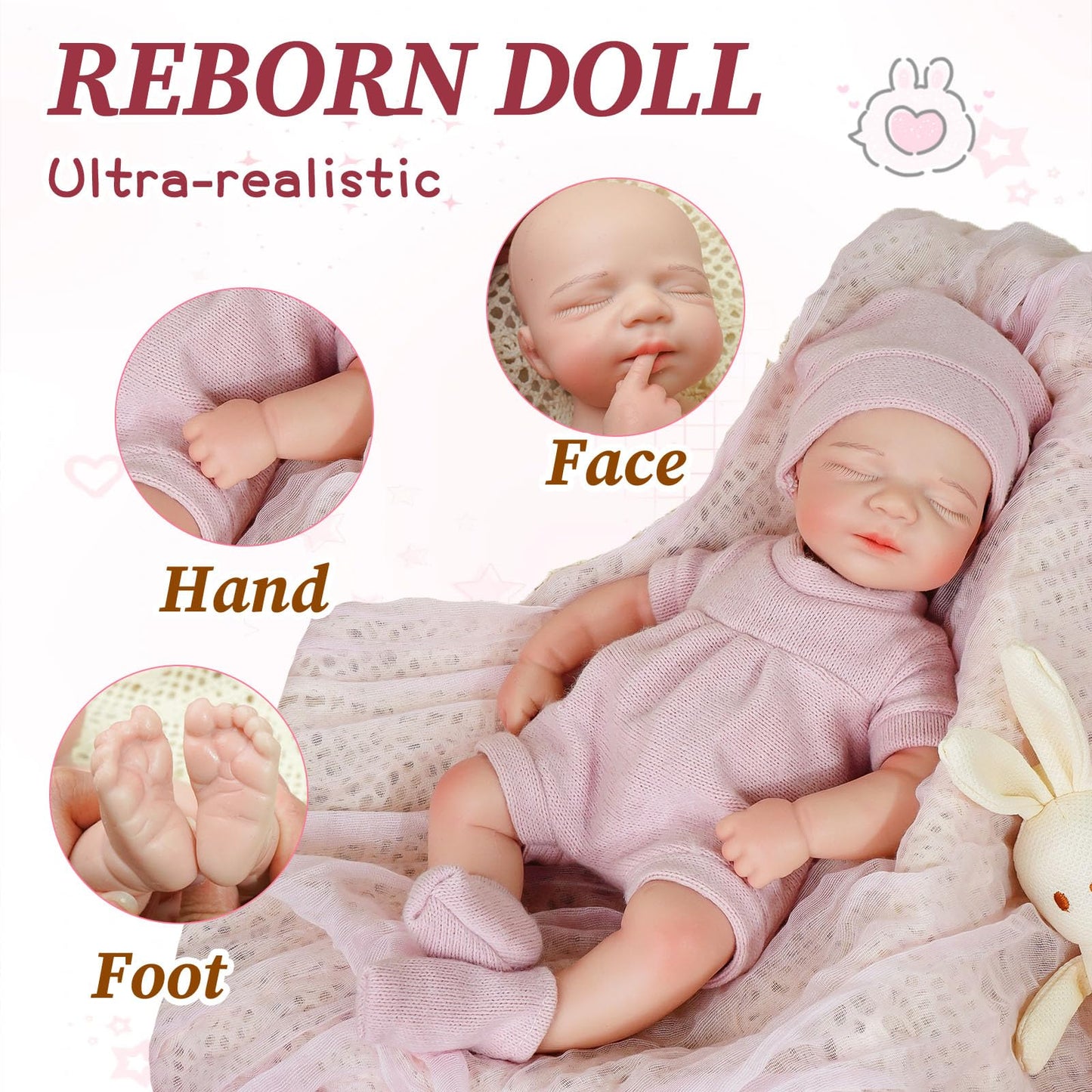 YaLuoQian Realistic Reborn Baby Dolls-11.8 inch Silicone Reborn Baby Dolls Full Body Newborn Baby Doll Silicone Girl with Clothes Set Gift Box for Kids Age 3+