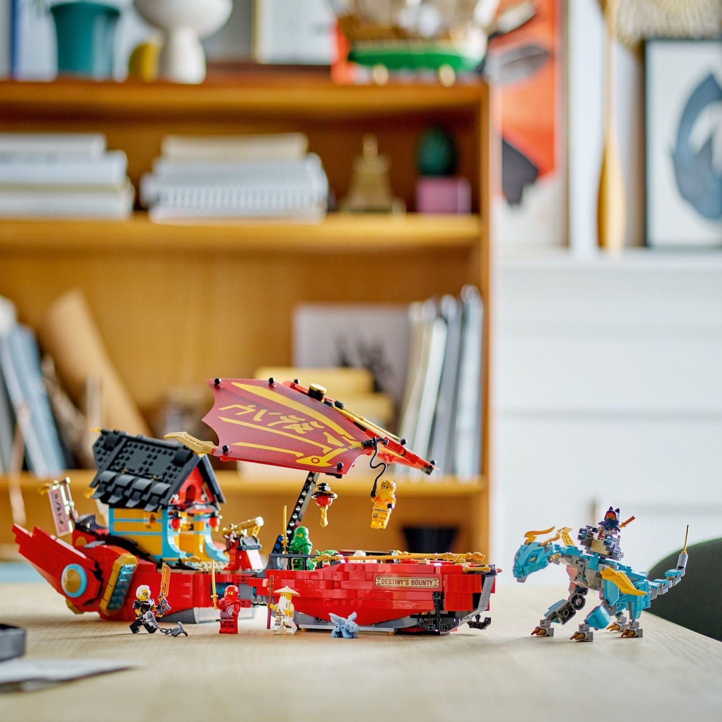 LEGO NINJAGO Destiny’s Bounty – Race Against Time 71797 Building Toy Features a Ninja Airship, 2 Dragons and 6 Minifigures, Gift for Boys and Girls Ages 9+ Who Love Ninjas and Dragons