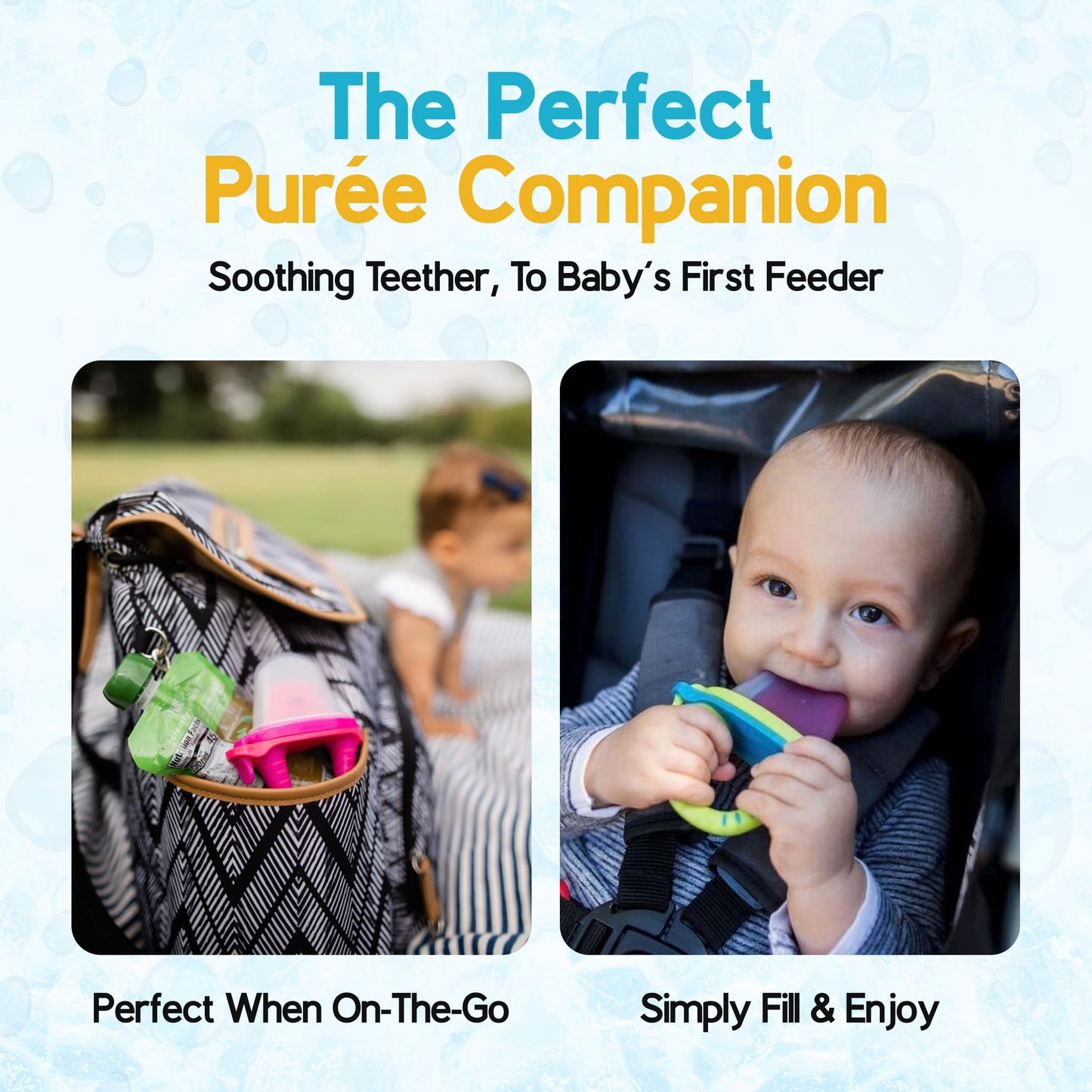 Teetherpop Fillable Freezable Teethers for Babies - Breastmilk Teether with Spill-Proof Sippy Slits – Teething Popsicle for Baby, Liquids & Purées, Cooling Teething Relief Feeder Pacifier - LimonTeal