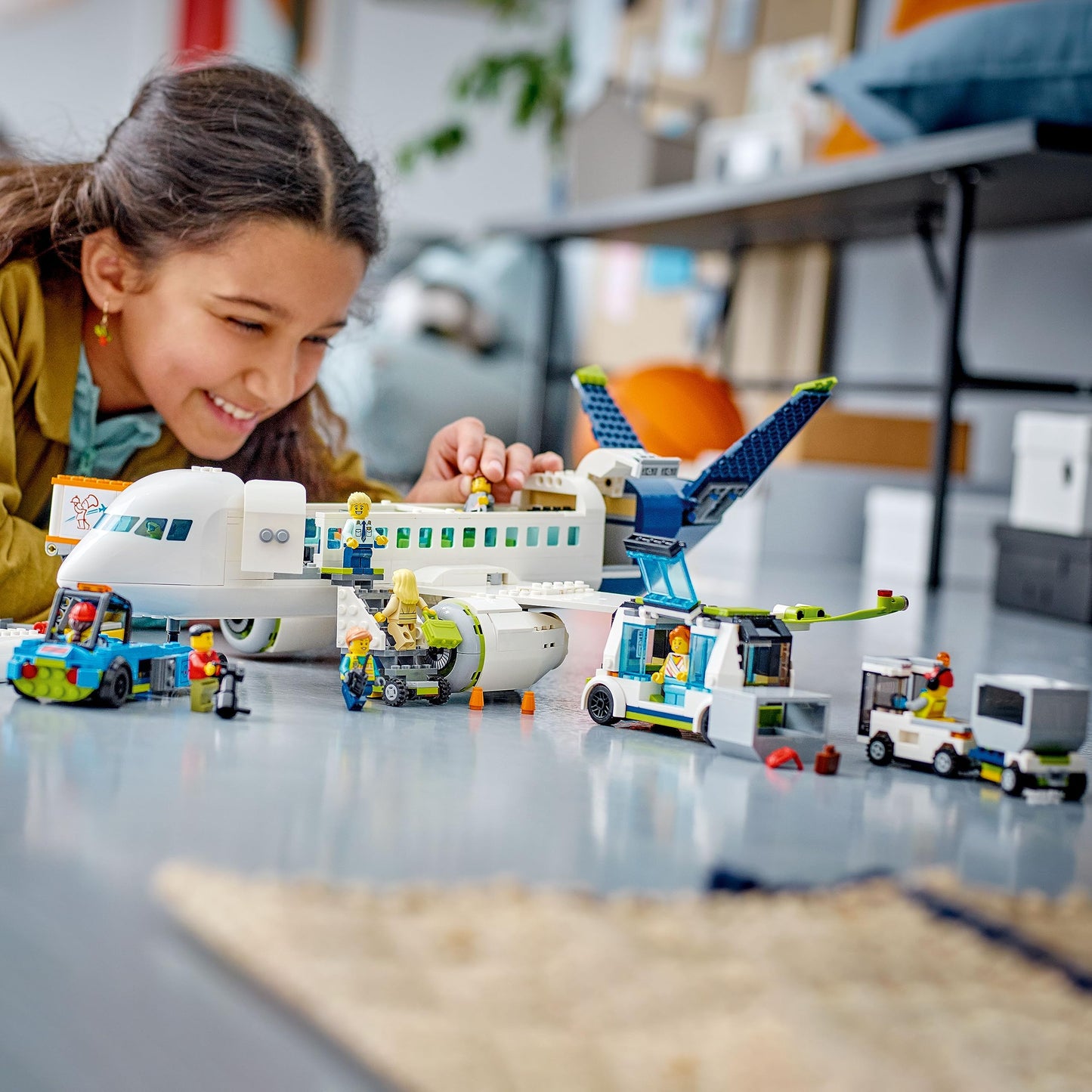 LEGO City Passenger Airplane Toy - Building Set for Boys & Girls, Ages 7+ - Educational Gift for Kids - W/Buildable Vehicle Toys & 9 Minifigures - 60367