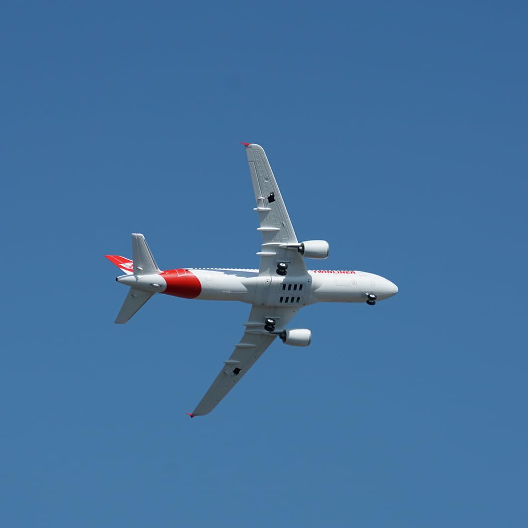 XFLY-MODEL Twinliner Twin 40mm EDF RC Airplane RC Airliner PNP (Transmitter, Receiver or Battery not Included) (Red)