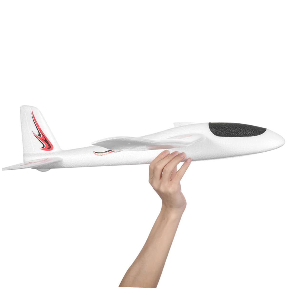 PATKAW Foam Glider Airplane – 38.9 Inch Large Throwing Glider with 2 Flight Modes, Lightweight Outdoor Flying Toy for Kids, Throwing Flying Toy for Outdoor Play for Boys & Girls Ages 4-10
