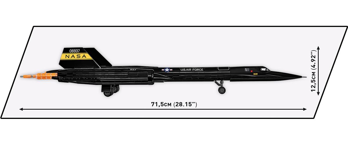 COBI Armed Forces Lockheed® SR-71® Blackbird® Executive Edition Building Set, 1424 Pieces