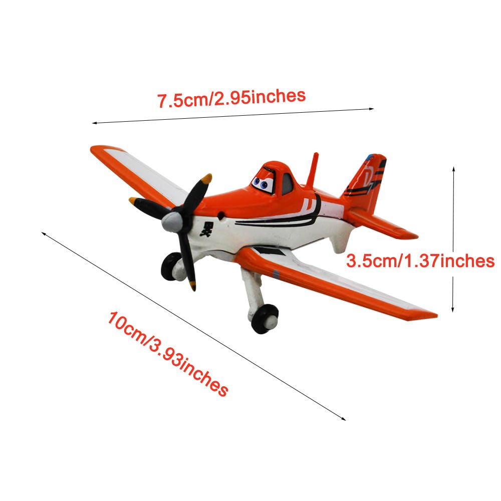 5 Pack Planes Dusty Skipper Ripslinger Bulldog Echo Metal Diecast Plane Model Toy (5 Pack Planes)