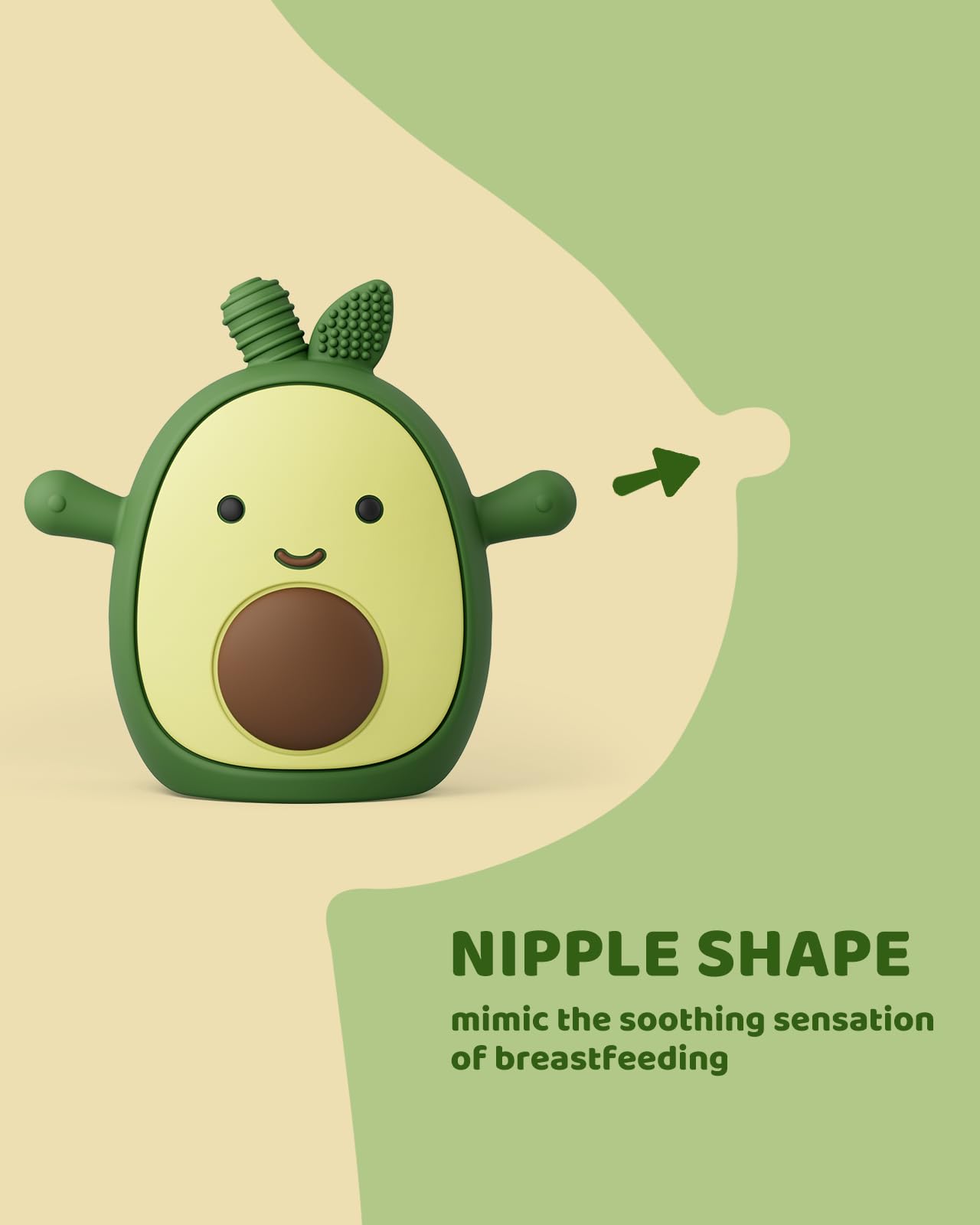 Baby Teething Toy for 0-6 6-12 Months, Food Grade Silicone Teething Mitten, Anti Dropping Wrist Hand Teethers Baby Chew Toys for Sucking Needs, BPA Free