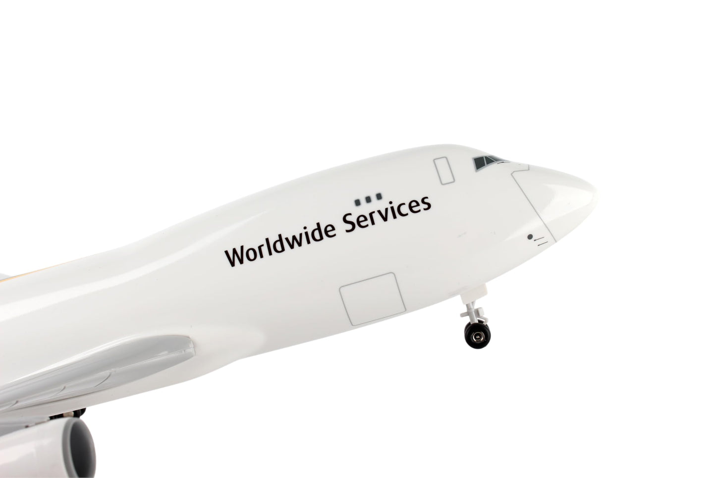Daron Skymarks Ups 747-400F Airplane Model Building Kit with Gear 1/200-Scale, White,black