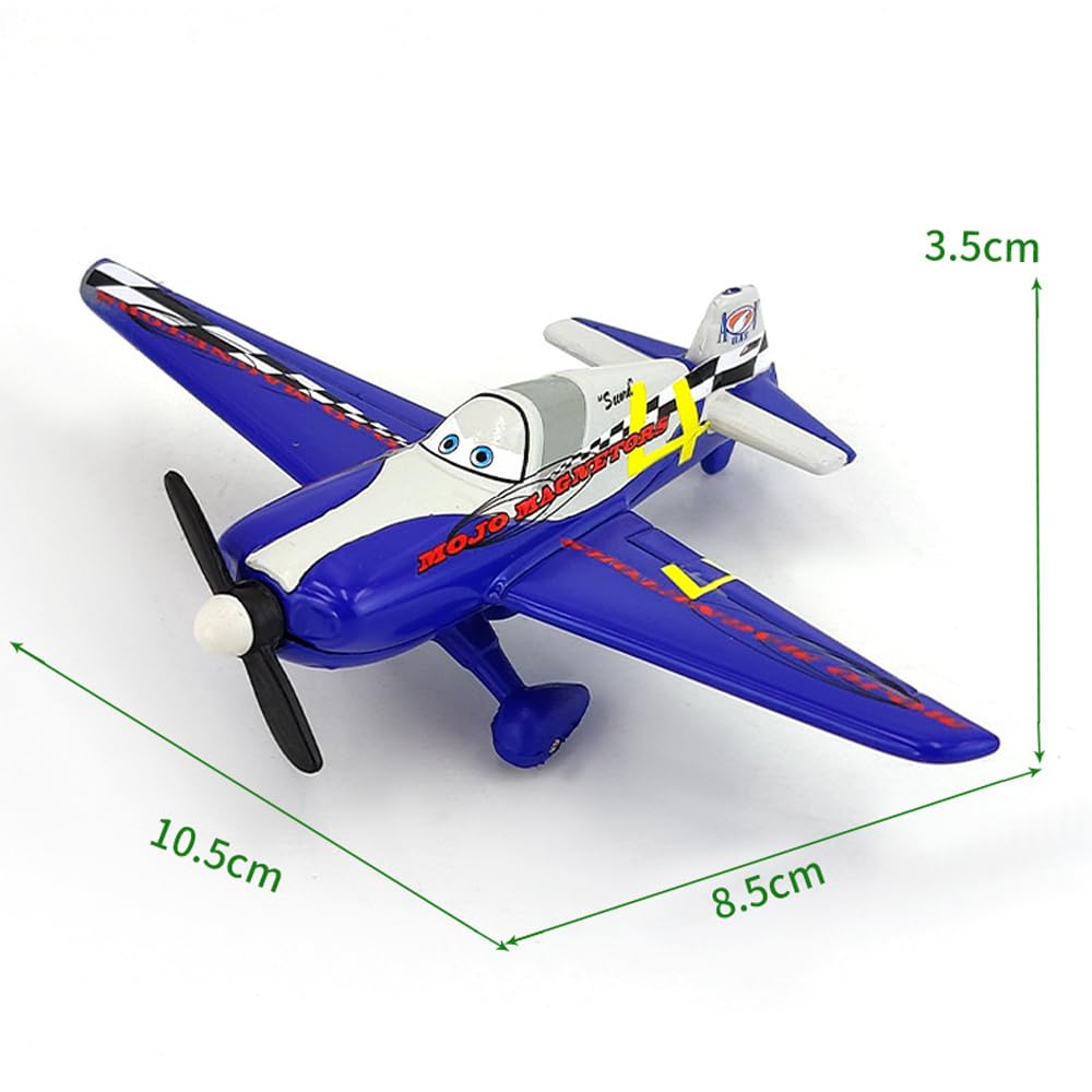 6 Pack Movie Planes Metal Diecast Airplane Toy Set (6 Pack Planes Set A)