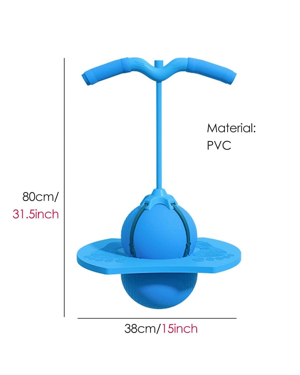 Balance Jumping Ball for Kids, 2026 New Bouncing Ball with Handle and Pump for Beginners & Adults, Fun Challenge Indoor Outdoor Bounce Toys, for Balance/Coordination/Fitness (Pink+Green)