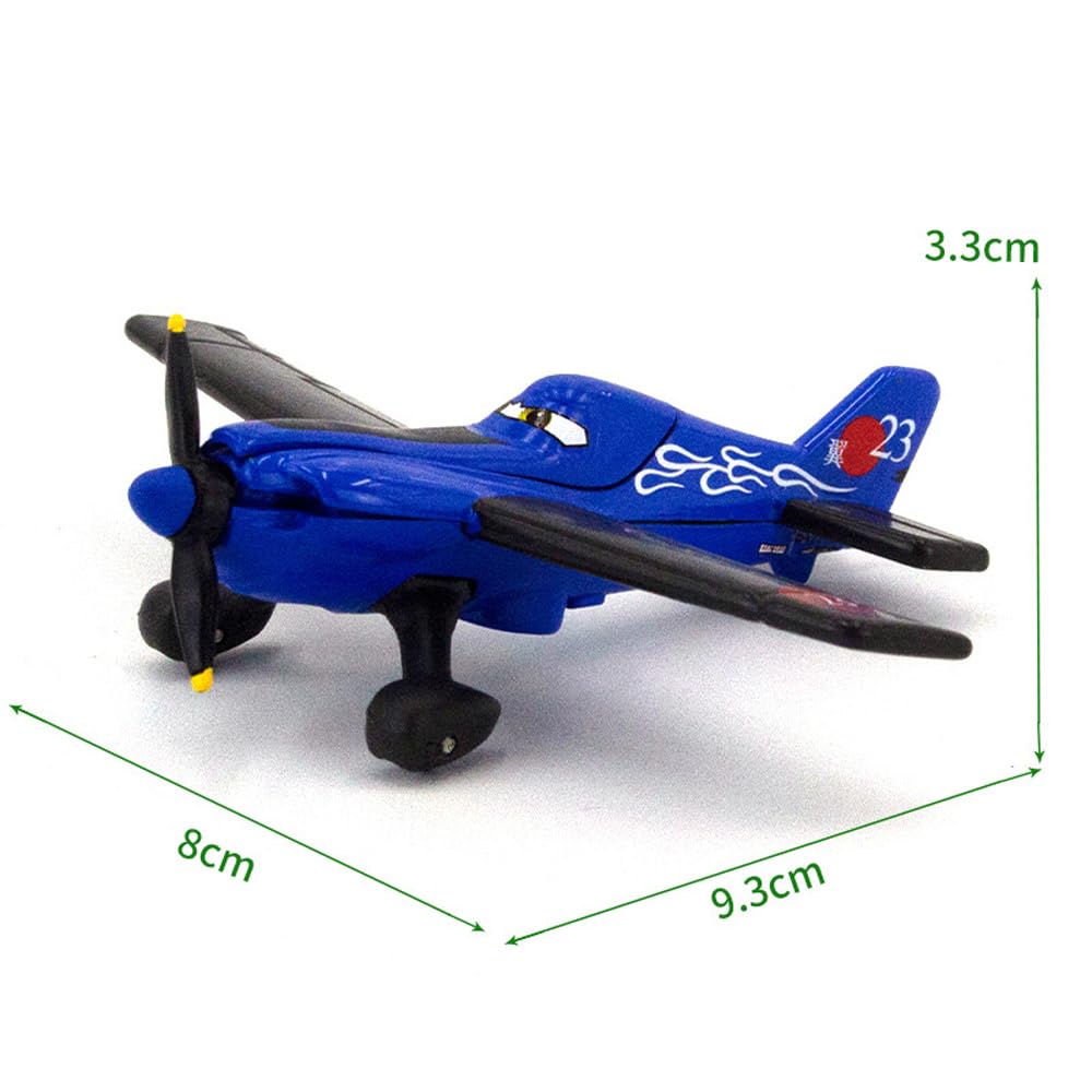 6 Pack Movie Planes Metal Diecast Airplane Toy Set (6 Pack Planes Set A)