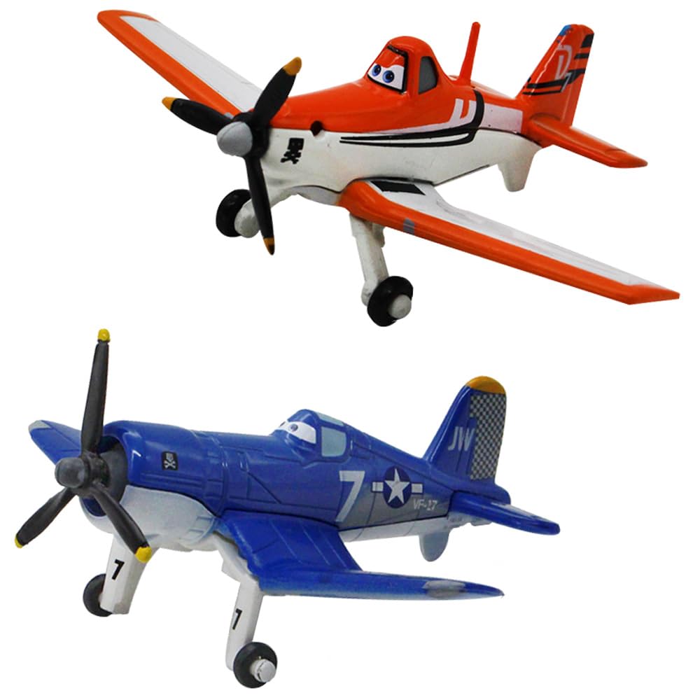 5 Pack Planes Dusty Skipper Ripslinger Bulldog Echo Metal Diecast Plane Model Toy (5 Pack Planes)