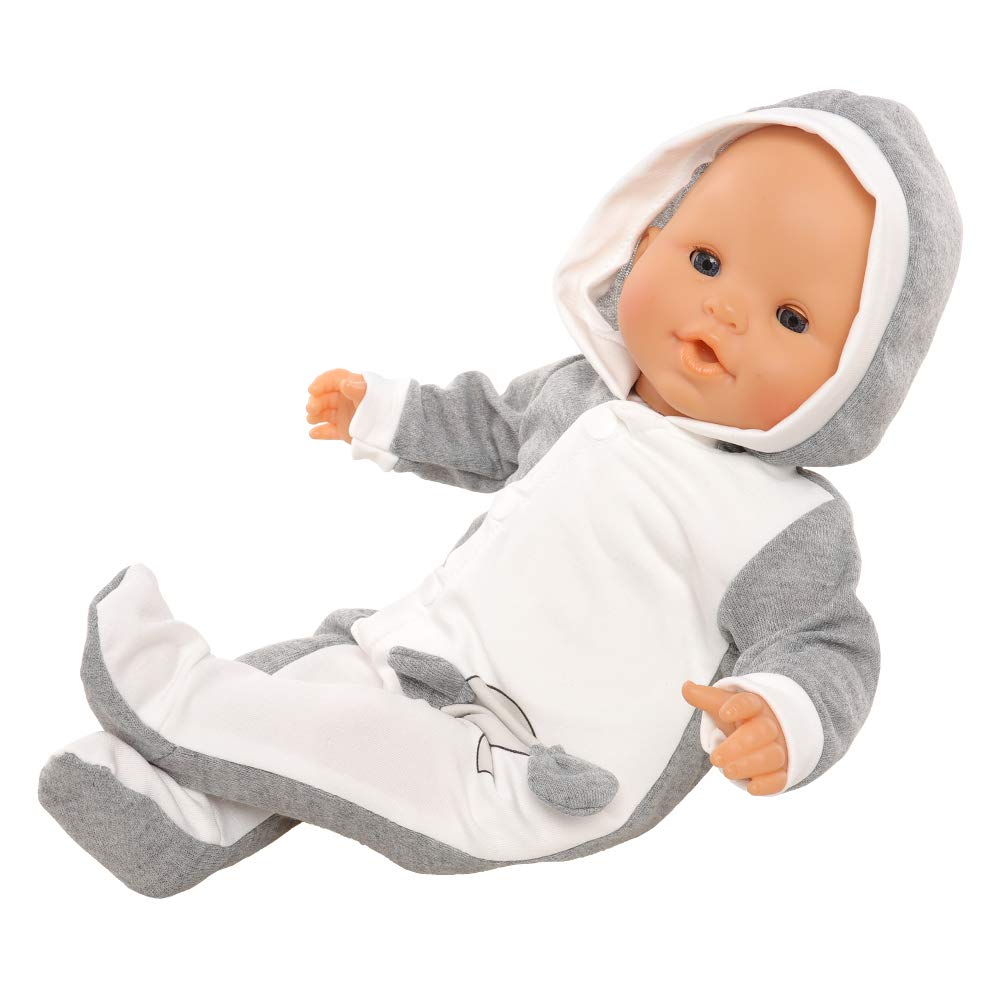Baby Doll Clothes Casual Cute Handmade Elephant Long-Sleeved Clothing Set Outfit with Hat for 14 Inch Dolls Gift Set