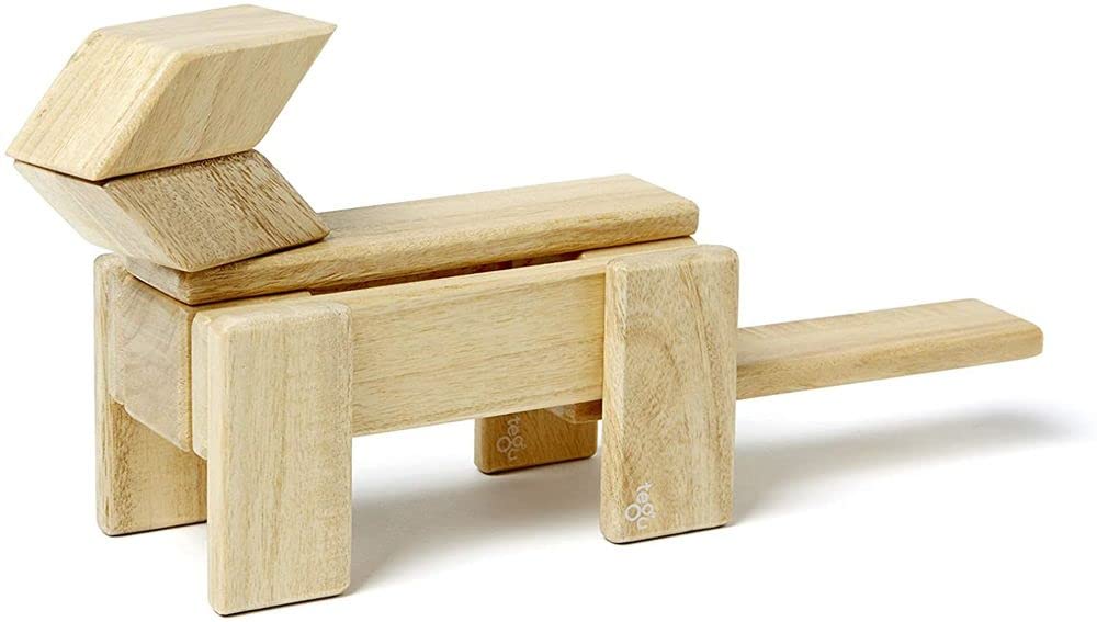 14 Piece Tegu Magnetic Wooden Block Set Natural