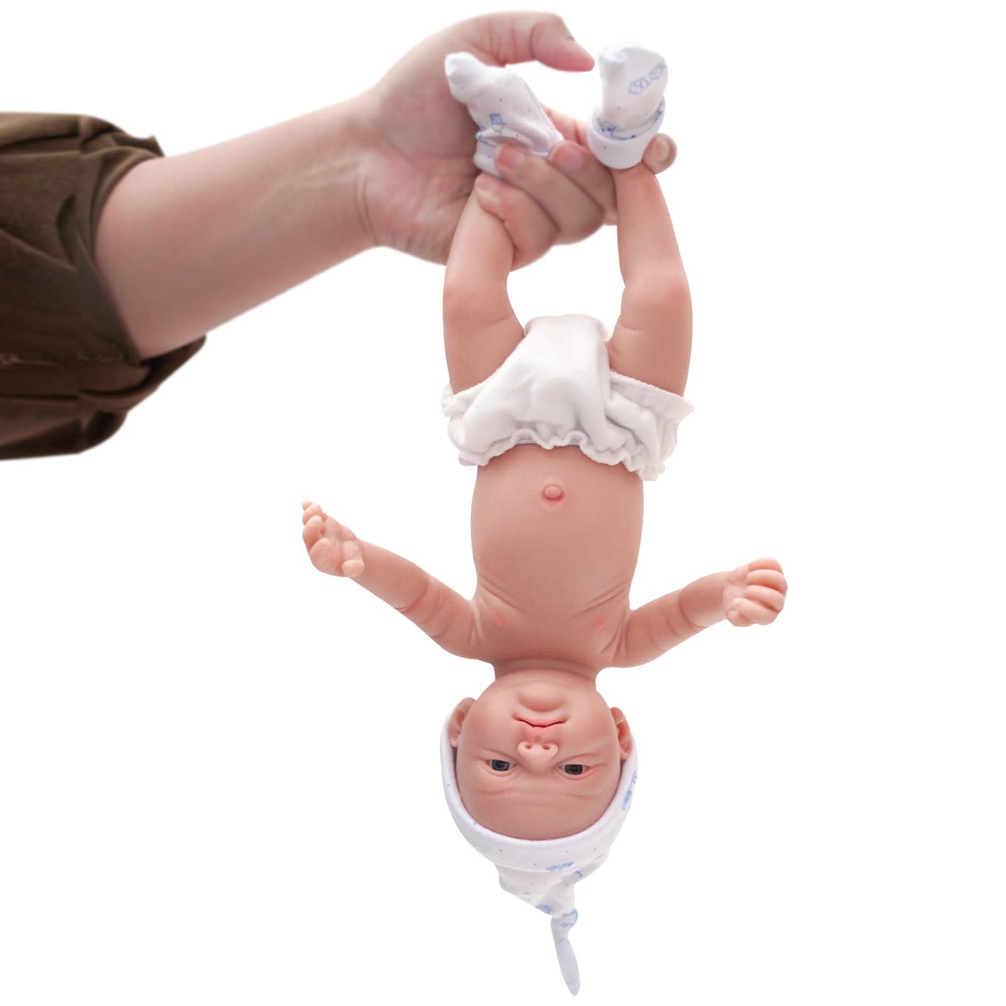 MYREBABY 12" Micro Preemie Full Body Silicone Baby Doll Boy John Lifelike Reborn Doll Surprice Children Anti-Stress