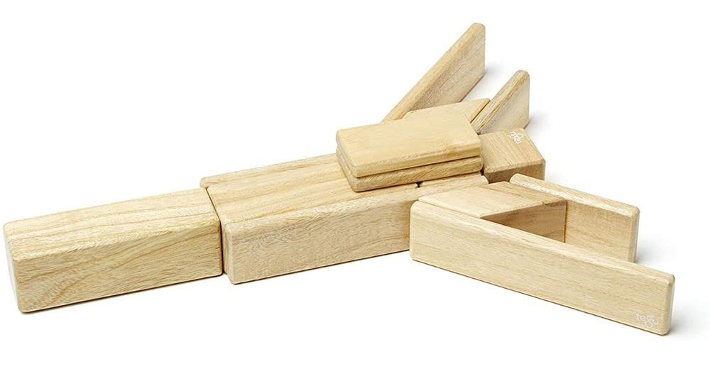 14 Piece Tegu Magnetic Wooden Block Set Natural