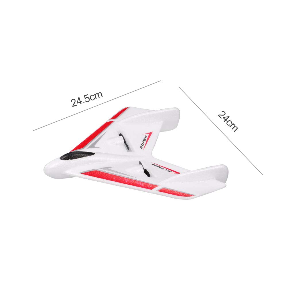 GoolRC FX601 RC Airplane, 2.4Ghz 2 Channel Remote Control Plane, Easy to Fly RC Aircraft for Beginners Teens and Adults