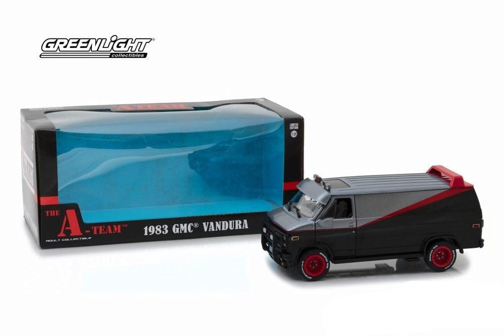 Greenlight 1:24 Hollywood - The A-Team - 1983 GMC Vandura,colors may vary