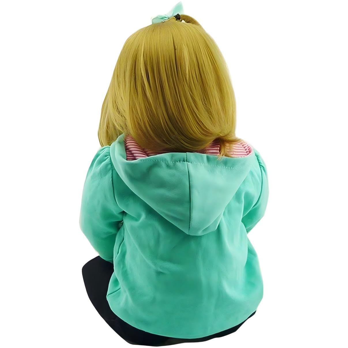 iCradle Lovely Reborn Baby Doll Girl 18 inch 45 cm Soft Body Vinyl Lifelike Baby Doll Realistic Newborn Dolls Handmade Toddler Toy for Ages 3+