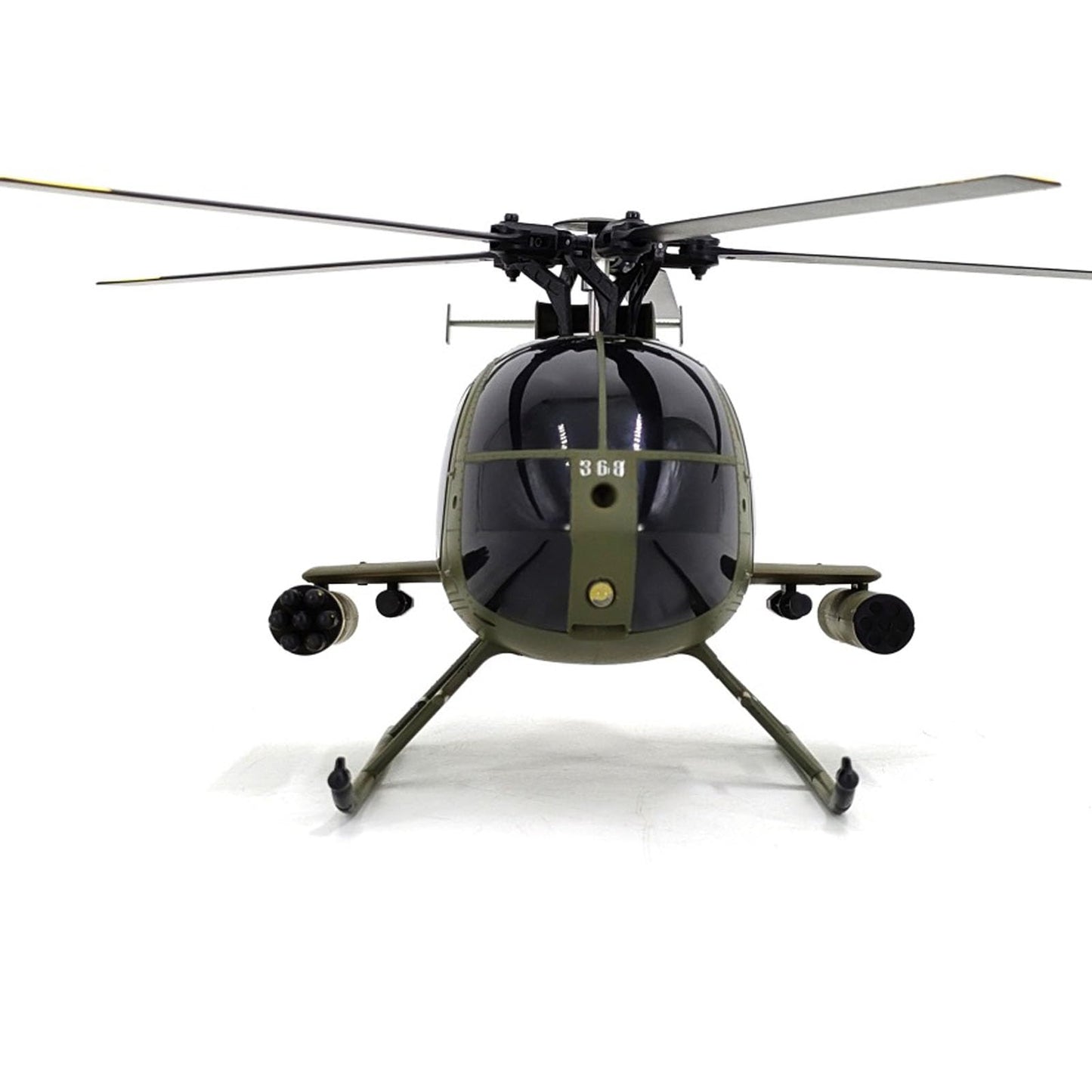 Ssccgym 335MM MD500 C189 Remote Control Helicopter Add Optical Flow Positioning RC Aircraft 2Batteries RC Heli Single Rotor No Ailerons Maintain Altitude Hover Green RTF