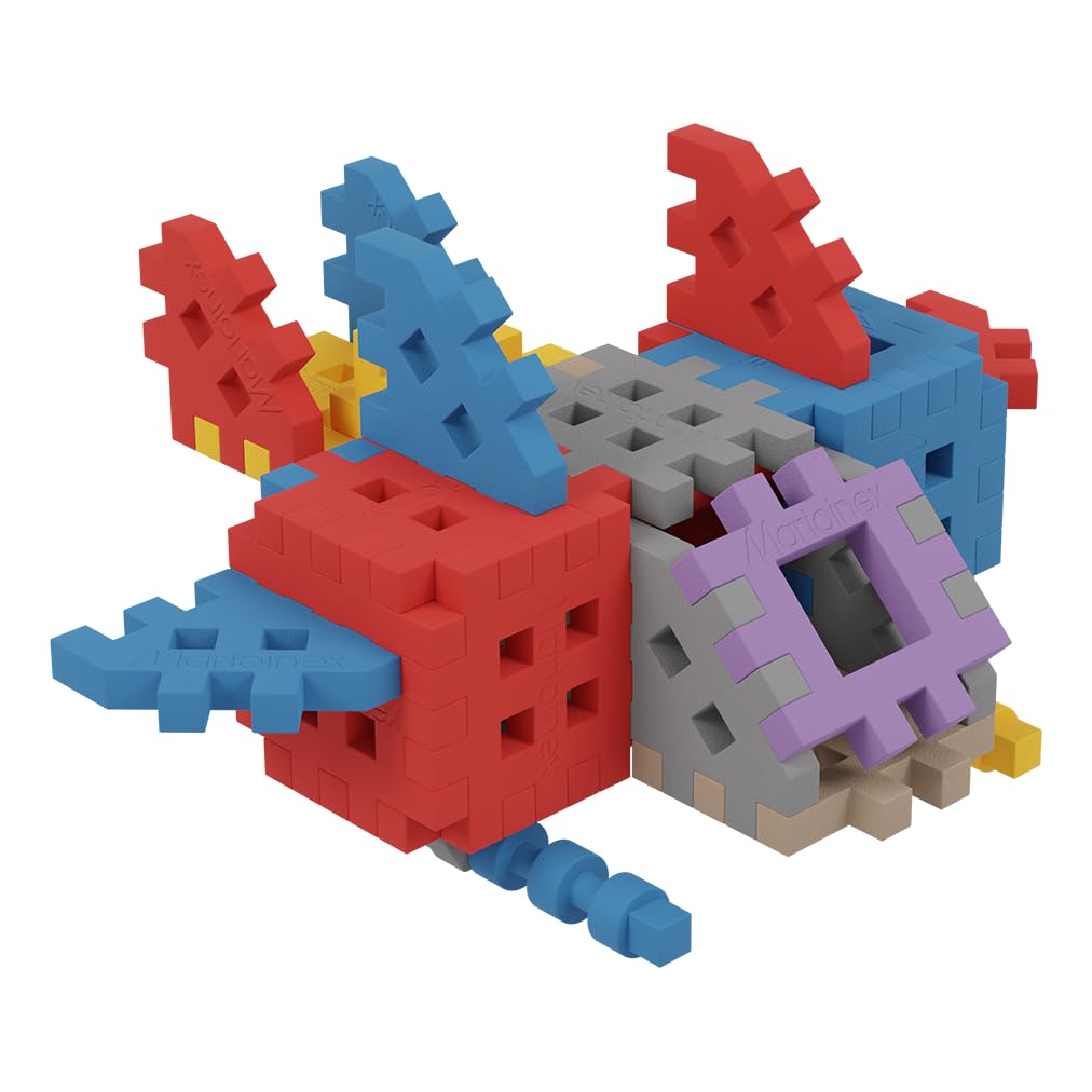 Marioinex Mini Waffle Blocks Constructor Expert 301 Piece Set – Interlocking Building Block with Storage Bag – STEM Educational Toy for Kids Ages 3+ – Creative Gift for Boys and Girls