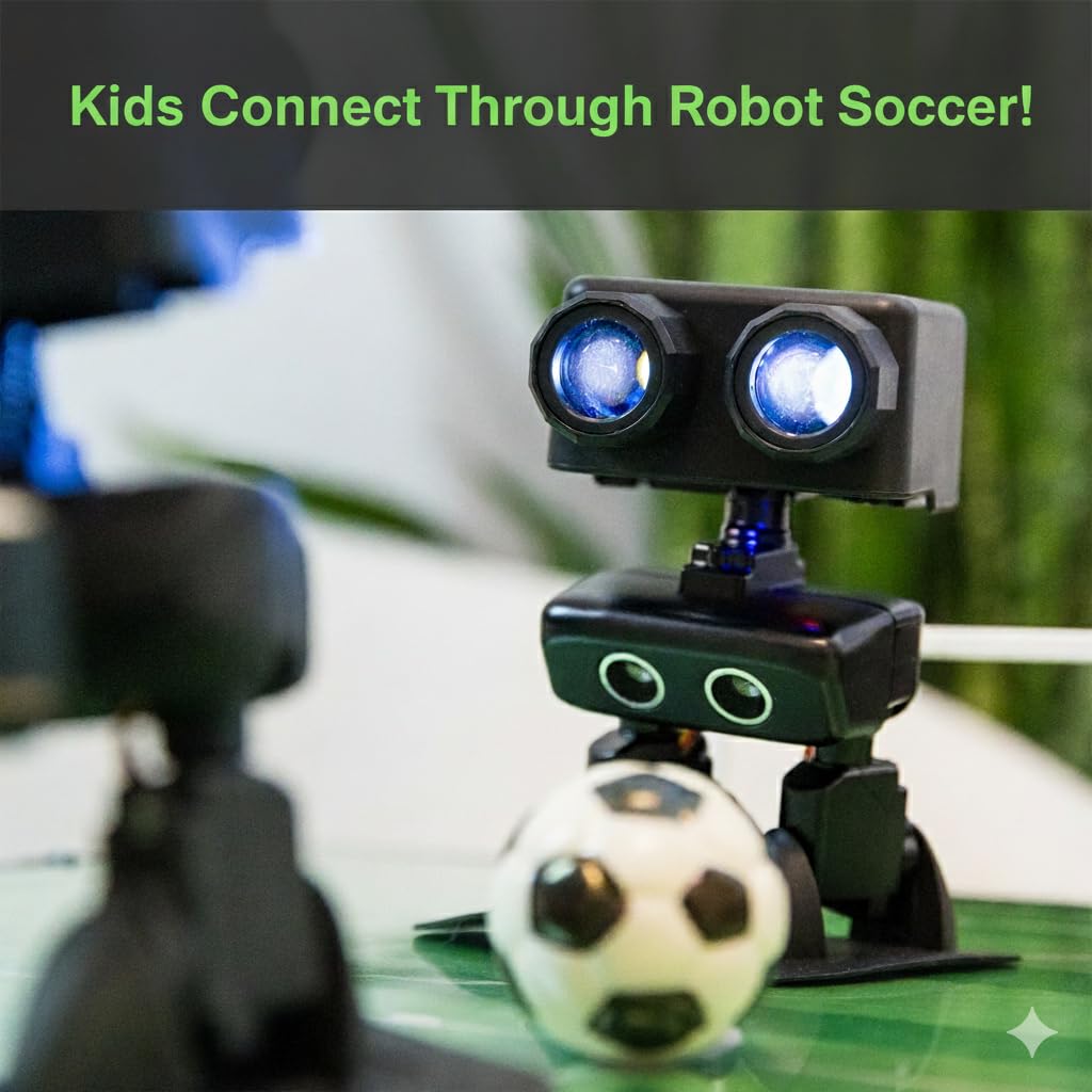 RobotGyms Robot PU – Adorable Micro:bit Humanoid | STEM Toy | Programmable, Interactive & Upgradable | Walks, Dances, Talks & Sings | Self-Balancing | Remote & Autopilot | 30+ Free Online Classes