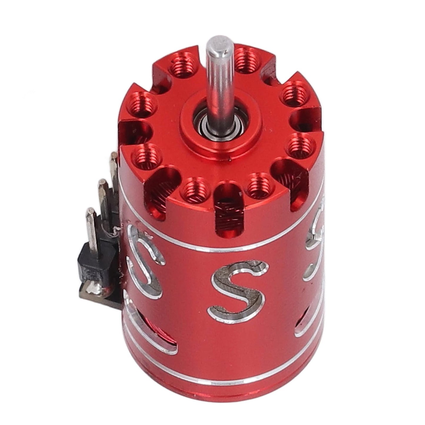 Drfeify RC Brushless Mini Electric Motor for K989 K969 1/24 1/28 with 2.0mm Shaft, High Speed RC Boat Model Electric Motor (3500KV