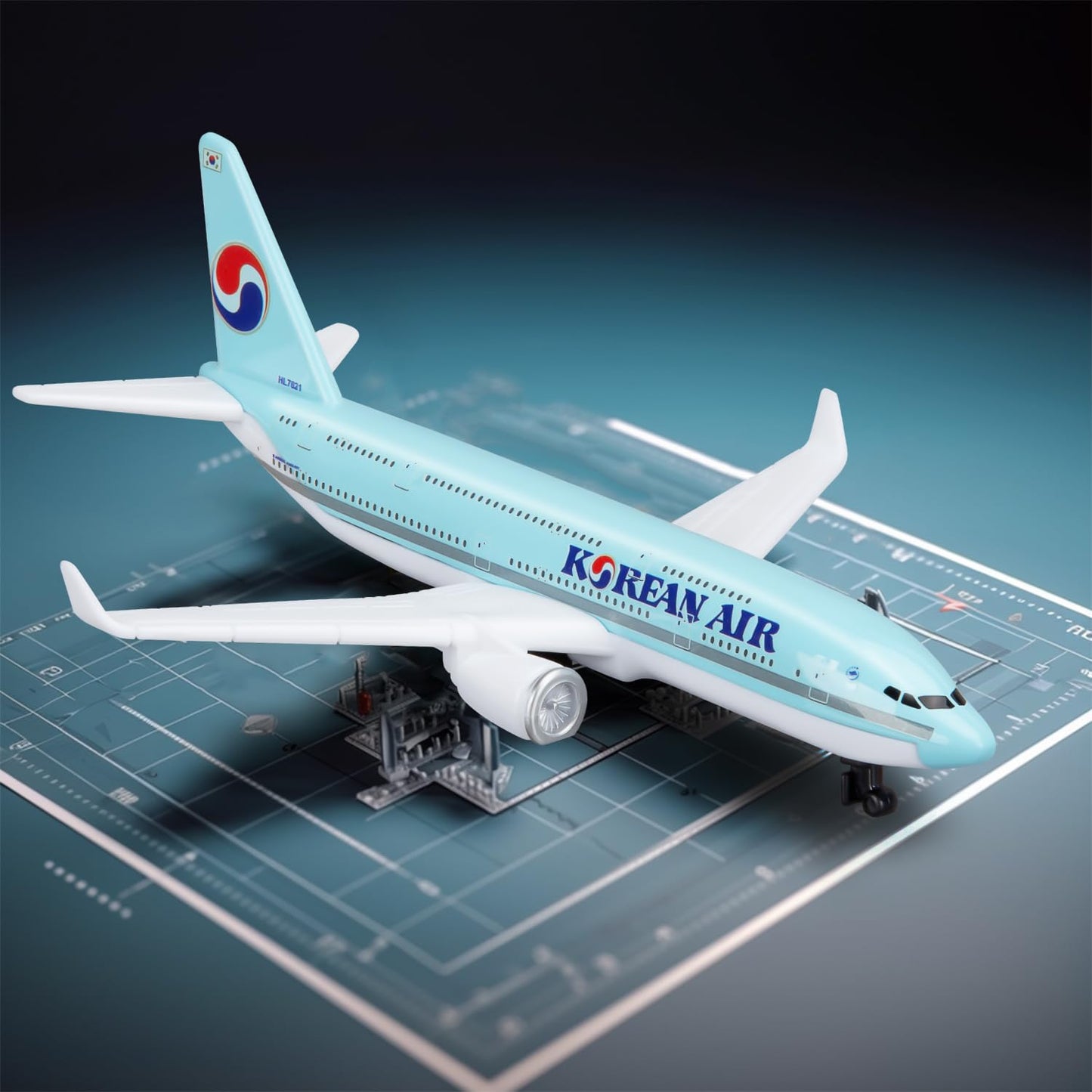 Sky Trek Model Airplanes Korea 380 Airplane Airlines Plane Aircraft Model for Display Collection