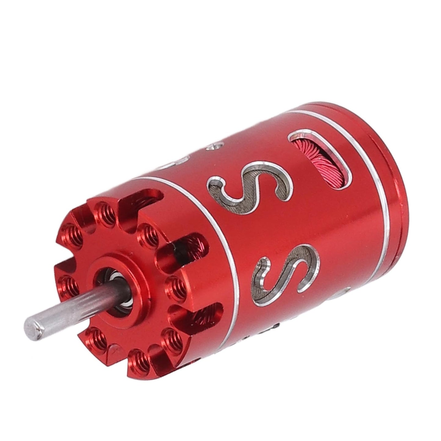 Drfeify RC Brushless Mini Electric Motor for K989 K969 1/24 1/28 with 2.0mm Shaft, High Speed RC Boat Model Electric Motor (3500KV