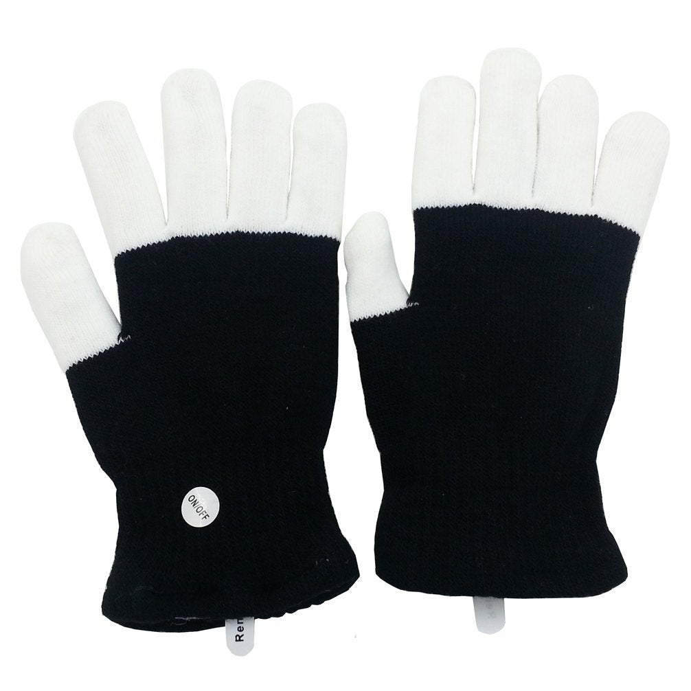 Luwint LED Light Up Gloves for Kids, Flashing Sensory Toys for Autism, Cool Glow Christmas Gifts for Boys Girls 6-8 8-12 Years Old