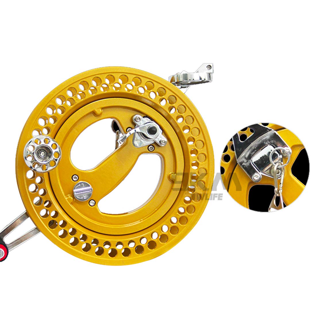 9KM DWLIFE 10.6in Kite Reel Winder and 200Lb 1000Ft 1.1mm Braided Kevlar Kite String