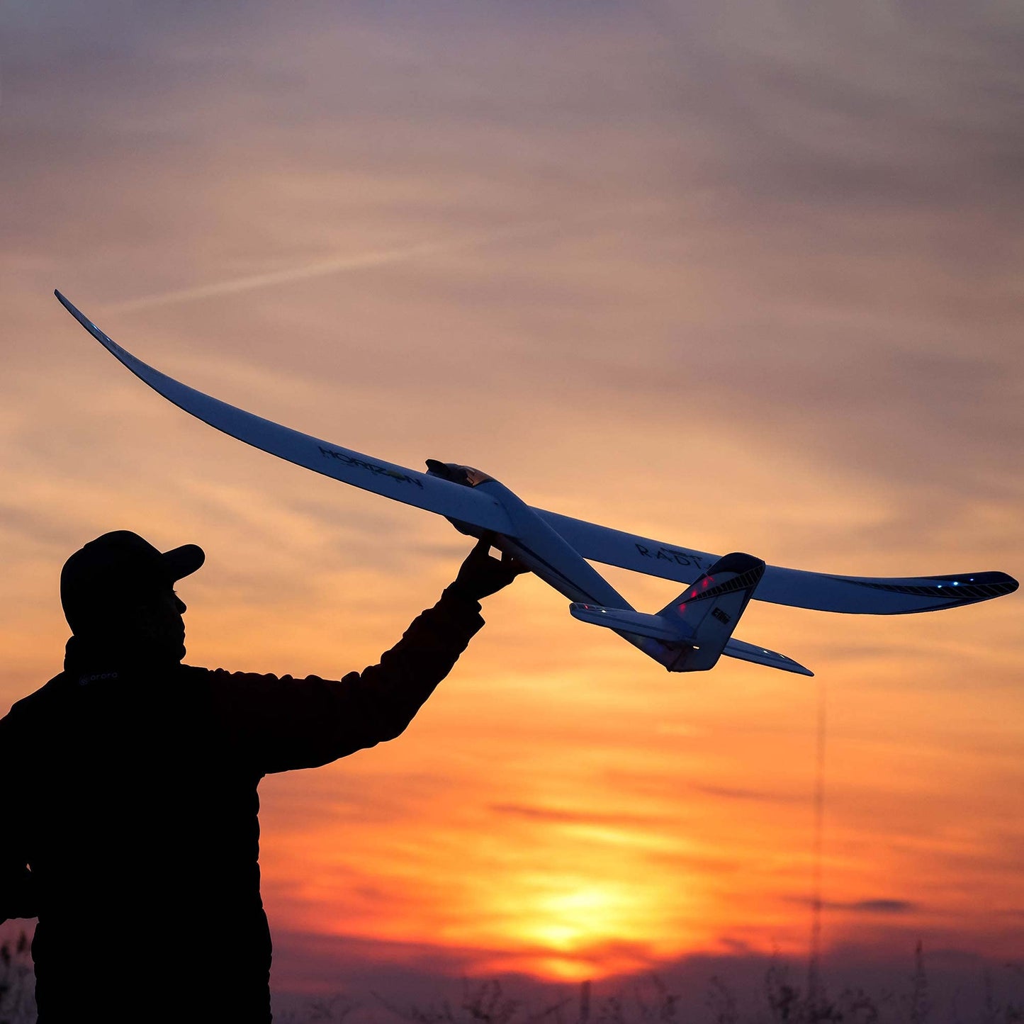 E-flite RC Airplane Night Radian 2.0m BNF Basic Transmitter Battery and Charger Not Included EFL36500