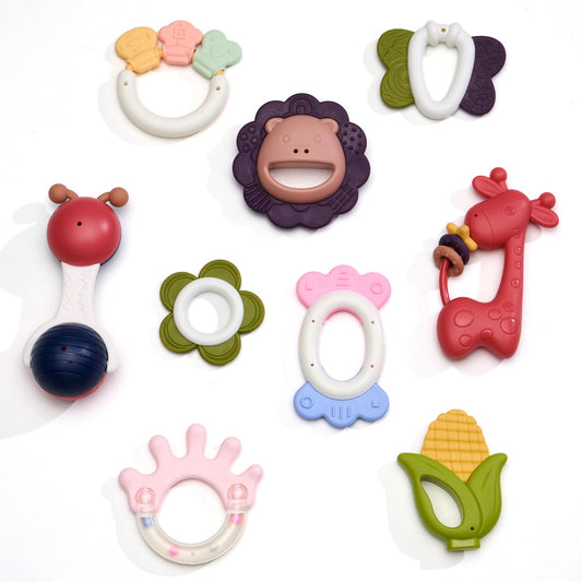 ENJOCASES Baby Toys 0-6 Months - Baby Rattles Teething Toys 3-6 Month Infant Toys 6-12 Months Teether Toy Babies Gift Teething Toys