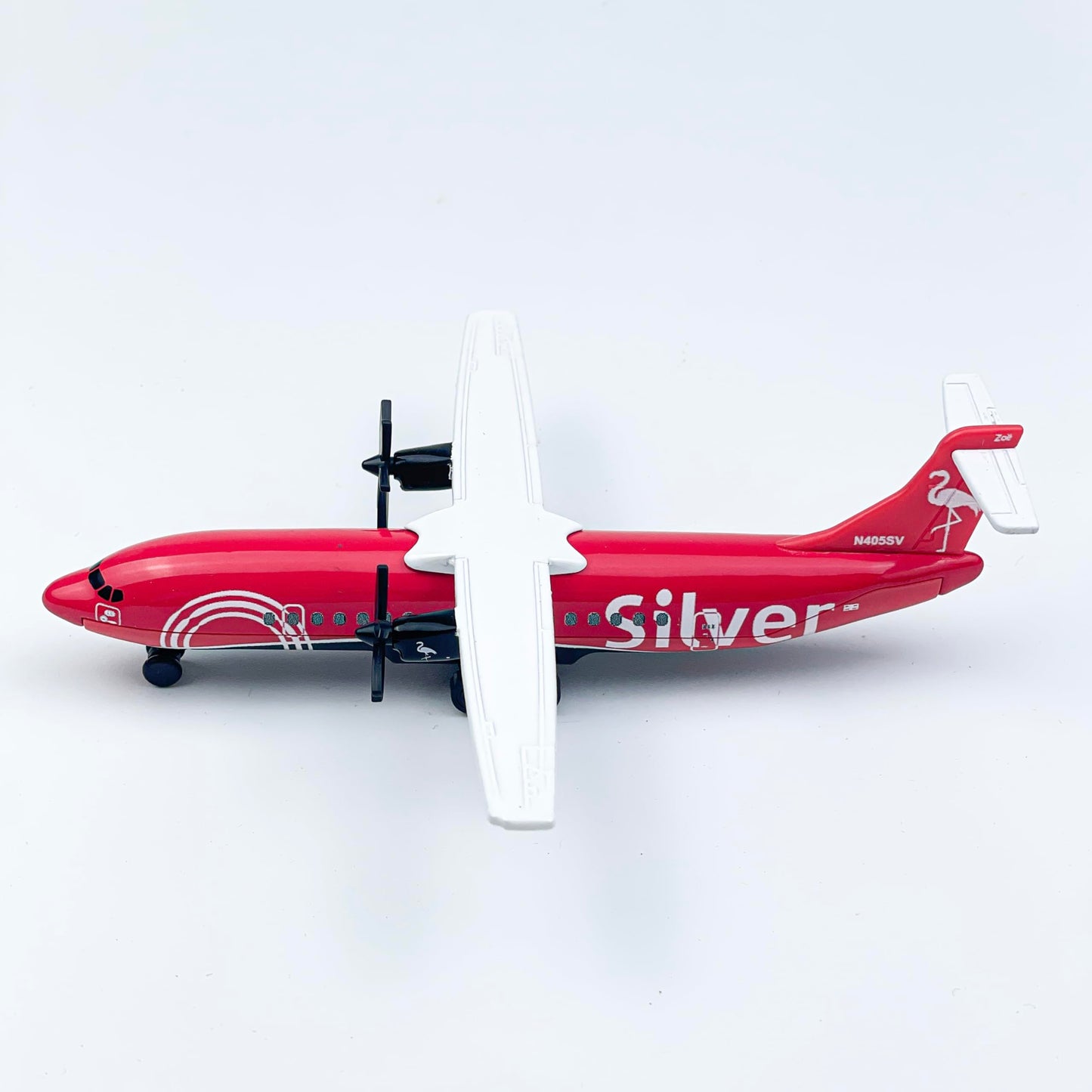 WngAur Pink Die-Cast Propeller Airplane Model – 6 Inch Alloy Plane with Rolling Wheels – Miniature Aircraft Collectors & Aviation Enthusiasts