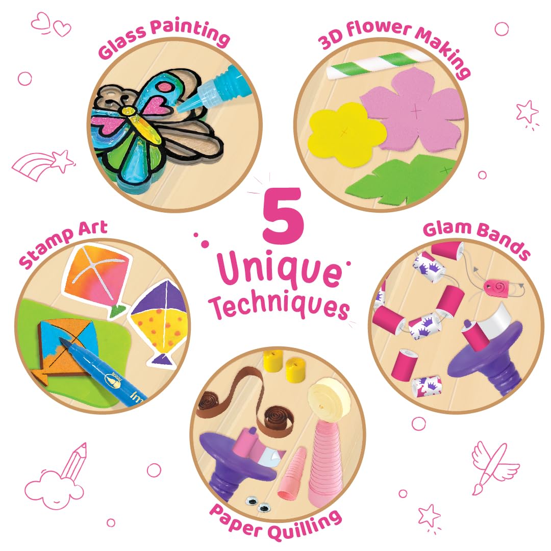 Imagimake Fabulous Craft Kit | 20 Art and Craft Activities - Creative Toy & DIY Set | Creative Toy & DIY Set | Arts and Crafts for Kids | Activity Craft Kits 6-8 | Gifts for 5 6 7 8 9 10 11 12 Years