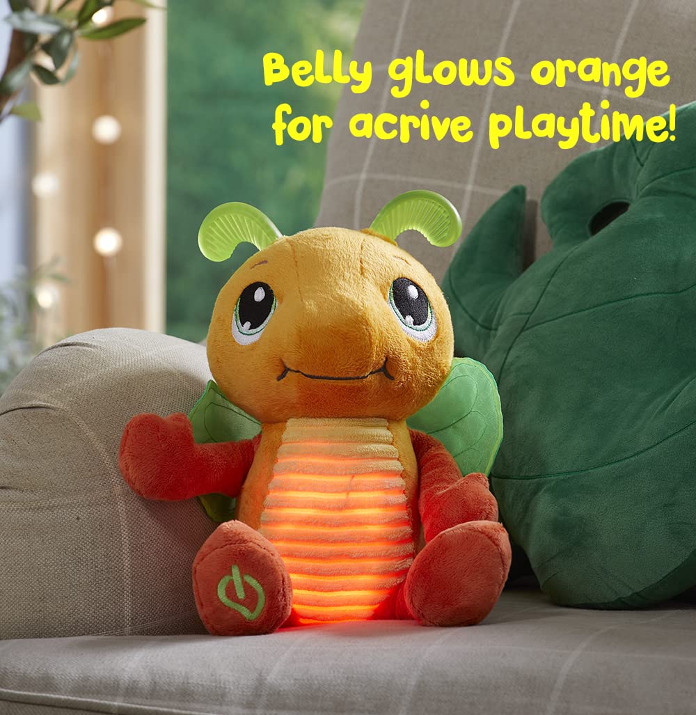 Playskool Glo Friends — Wigglebug Wiggle, Hop, Stop! — Interactive Soft Plush with 4 Modes — Games, Stories, Free Play, and Bedtime — SEL Toy — Ages 2+