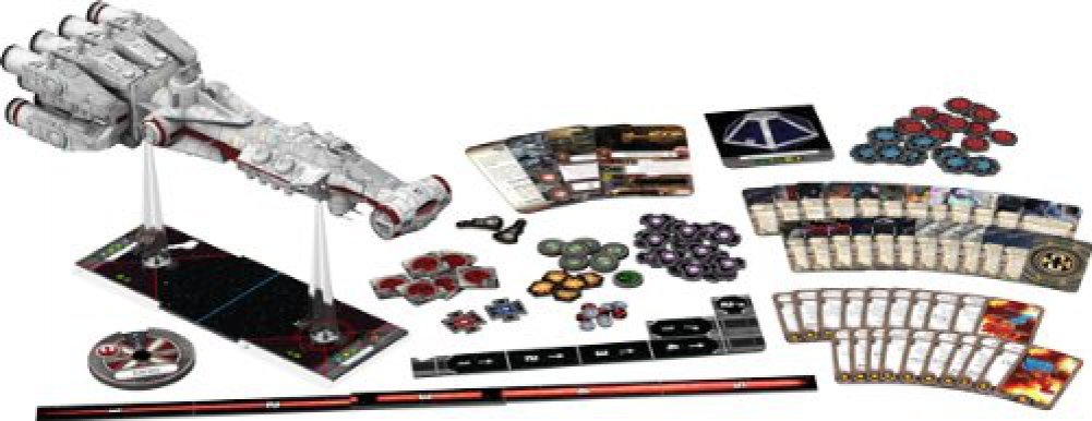 Star Wars X-Wing 1st Edition Miniatures Game Tantive IV EXPANSION PACK - Command the Legendary CR90! Strategy Game for Kids & Adults, Ages 14+, 2 Players, 30-45 Min Playtime, Made by Atomic Mass Games