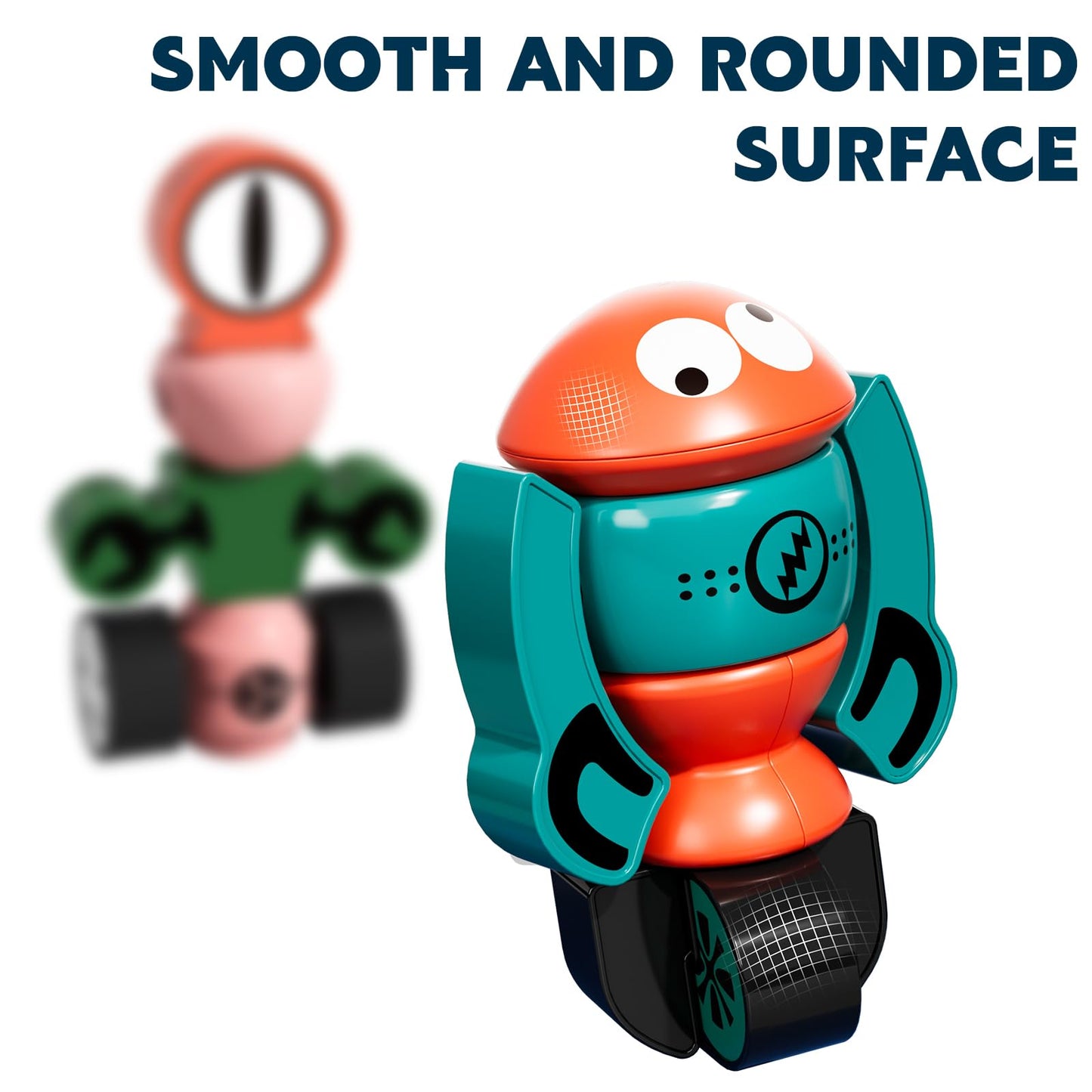 TEMI Magnets Robot Toy for 3 4 5 6 7 Year Old Boys - Transform Toys Planet Magnet Building Toys Stacking for Toddler, Learning Educational Christmas and Birthday Gifts for Kids Ages 3-7